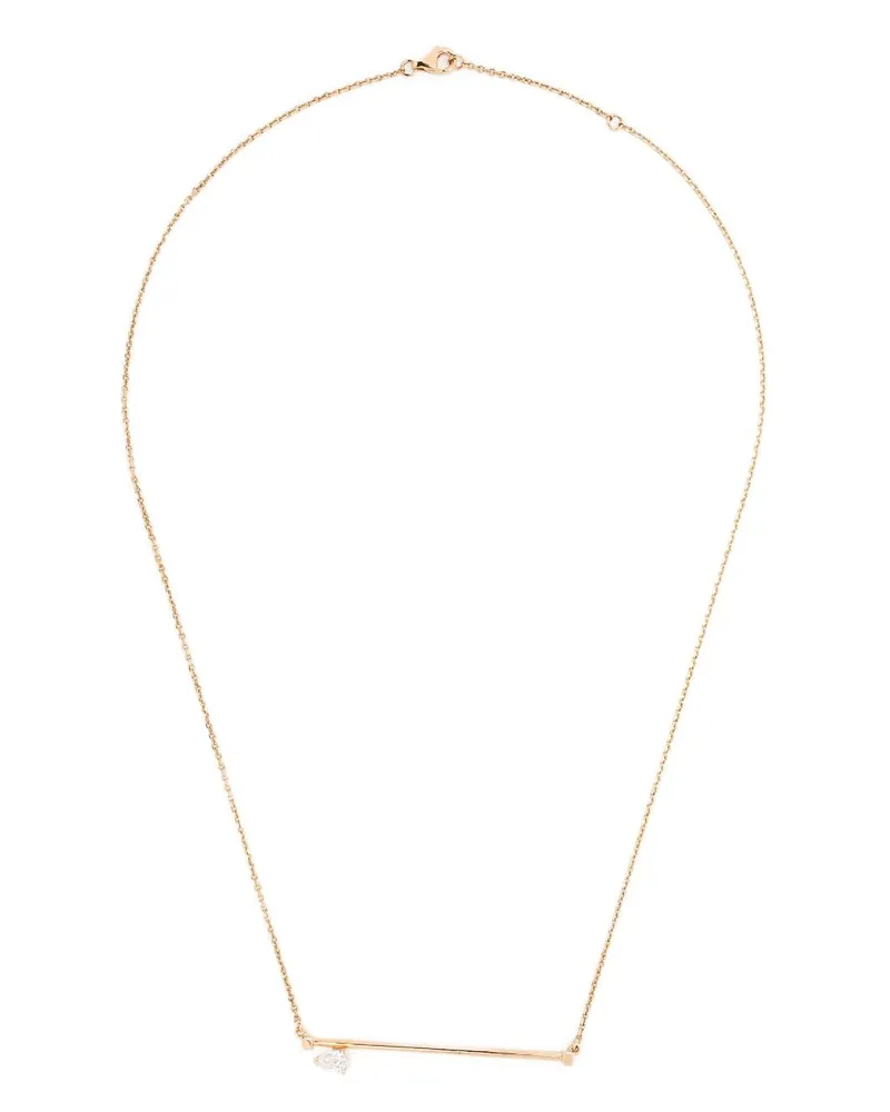 Repossi 18kt Serti sur Vide Rotgoldhalskette mit Kettenanhänger - Rosa Rosa