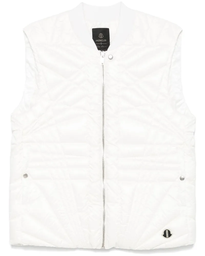 Moncler x Rick Owens Megapenta Flight Weste - Weiß Weiß