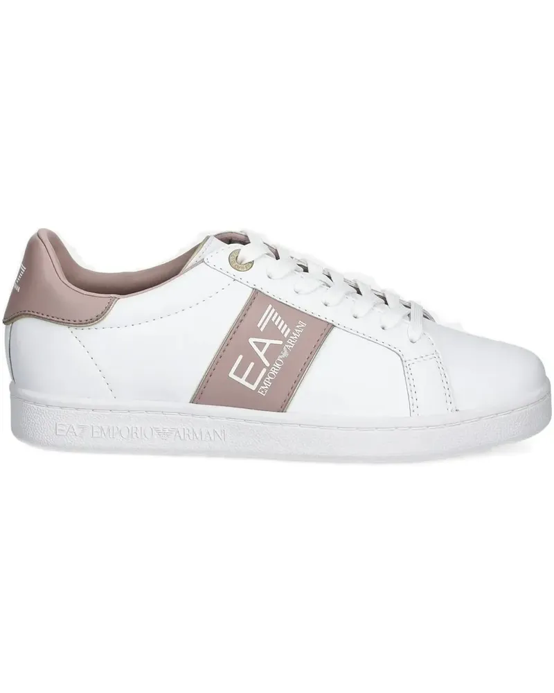 EA7 Sneakers mit Logo - Weiß Weiß