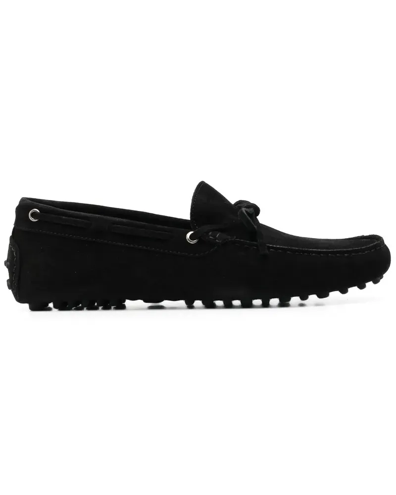 Scarosso James Loafer aus Wildleder - Schwarz Schwarz