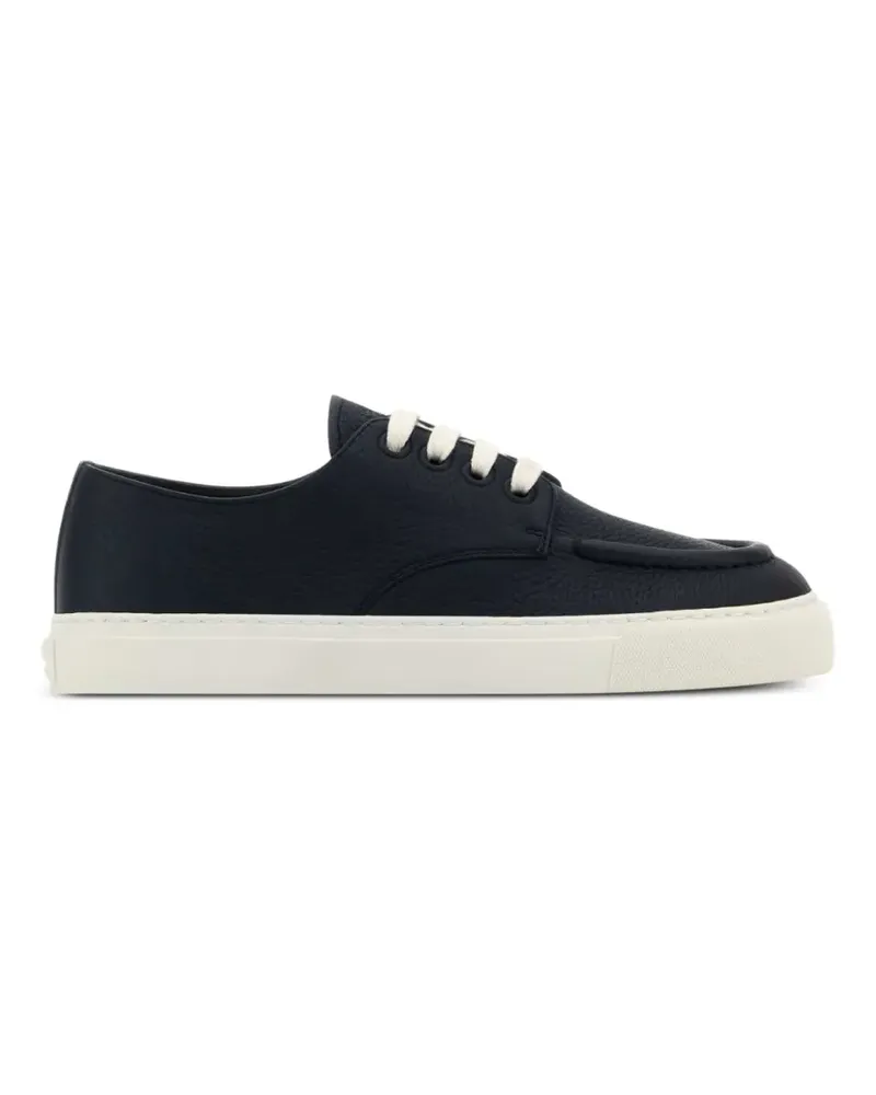 Prada lace-up leather sneakers - Blau Blau