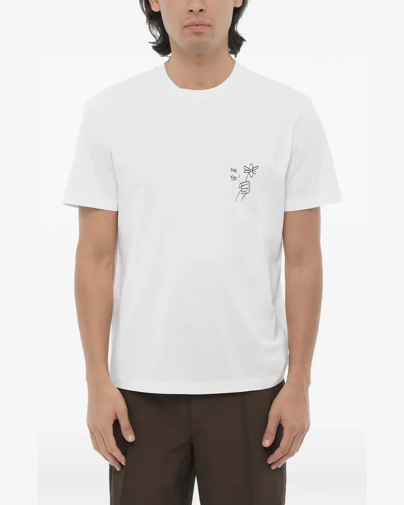 Neil Barrett logo-print T-shirt - Weiß Weiß