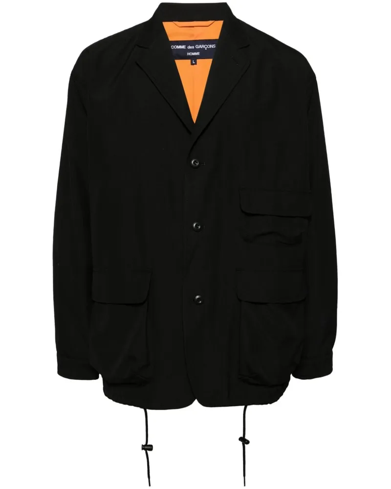Comme des Garçons Einreihiges Sakko - Schwarz Schwarz