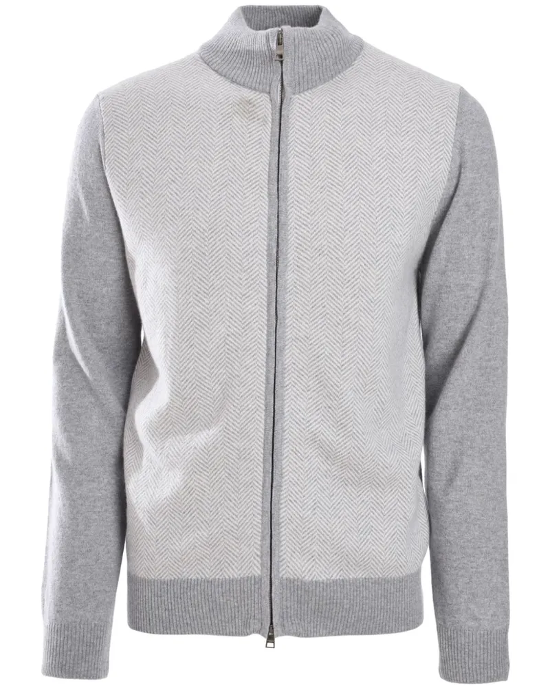 Luigi Borrelli Jacke mit Reißverschluss - Grau Grau