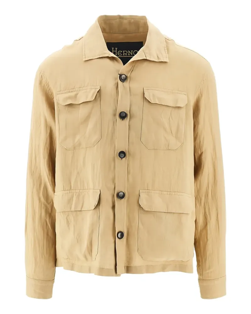 Herno linen shirt jacket - Nude Nude