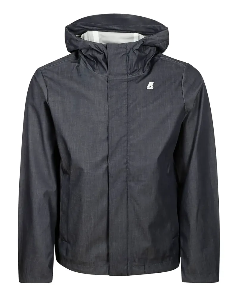 K-Way Kapuzenjacke mit verstellbarem Riemen - Grau Grau