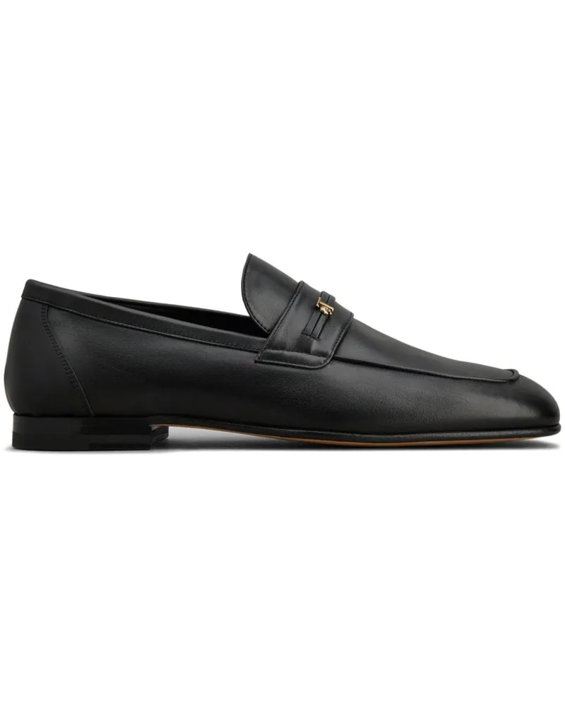 TOD'S Loafer mit Logo-Patch - Schwarz Schwarz