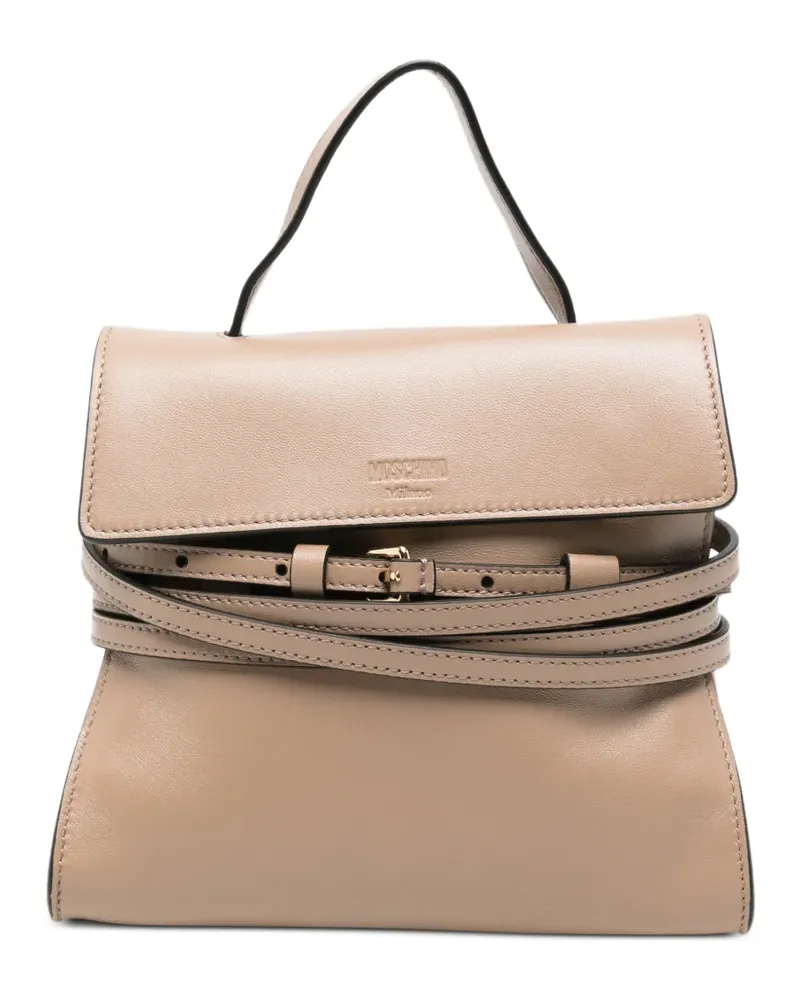 Moschino buckle-detail tote bag - Nude Nude