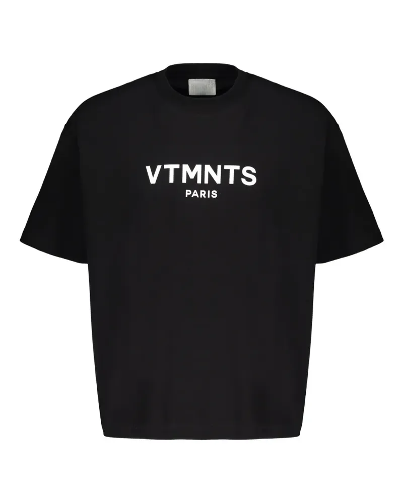 VETEMENTS T-Shirt mit Logo-Print - Schwarz Schwarz