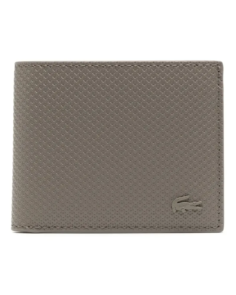 Lacoste Kleines Portemonnaie aus Piqué - Braun Braun