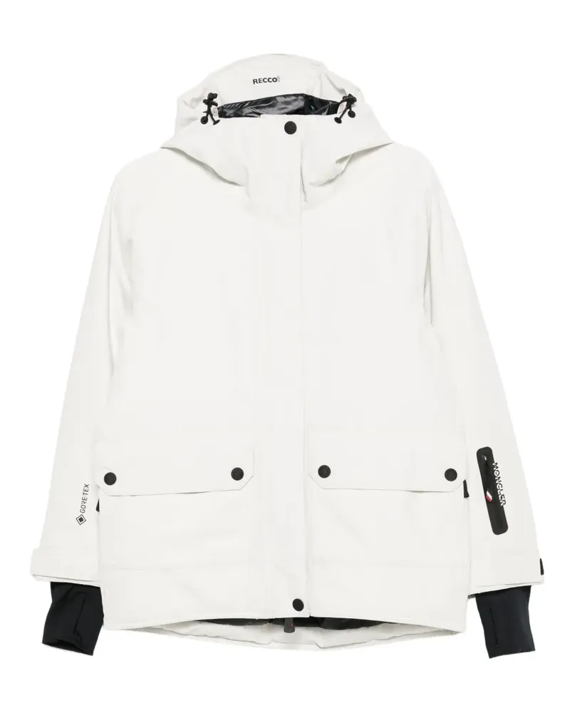 Moncler Klassische Kapuzenjacke - Weiß Weiß