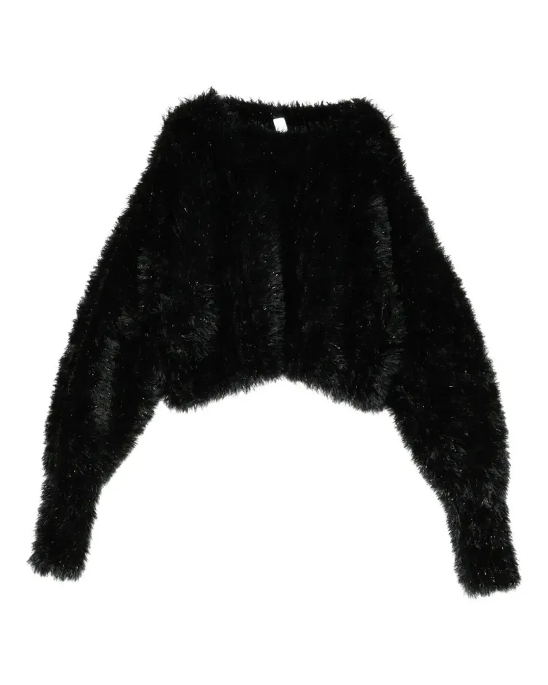 CFCL Low-Gauge Luxe Cropped-Pullover - Schwarz Schwarz