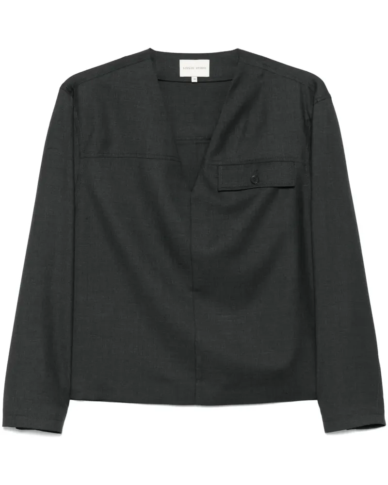 LOULOU Oreca Bluse - Grau Grau