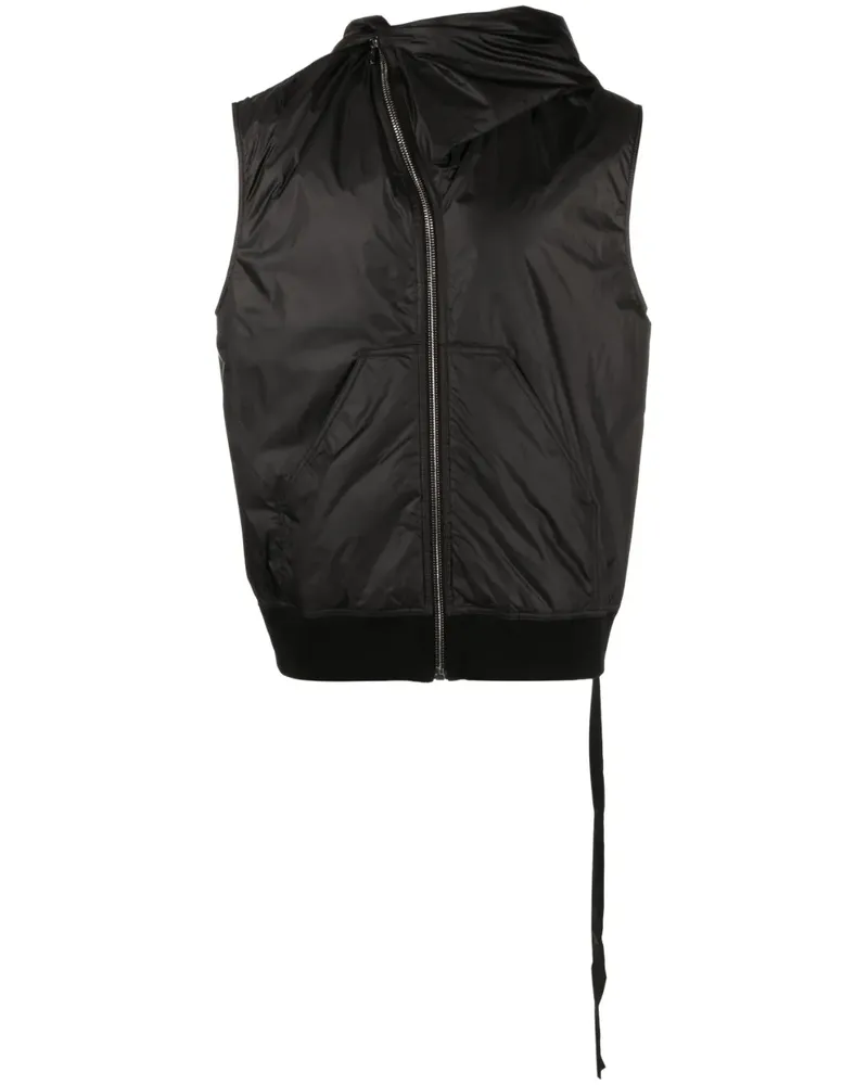 DRKSHDW by Rick Owens Kapuzenweste mit Beuteltaschen - Schwarz Schwarz