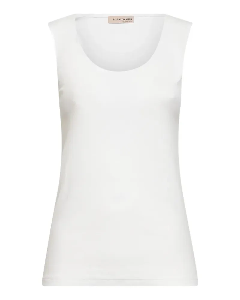 Blanca Trägershirt mit U-Ausschnitt - Weiß Weiß