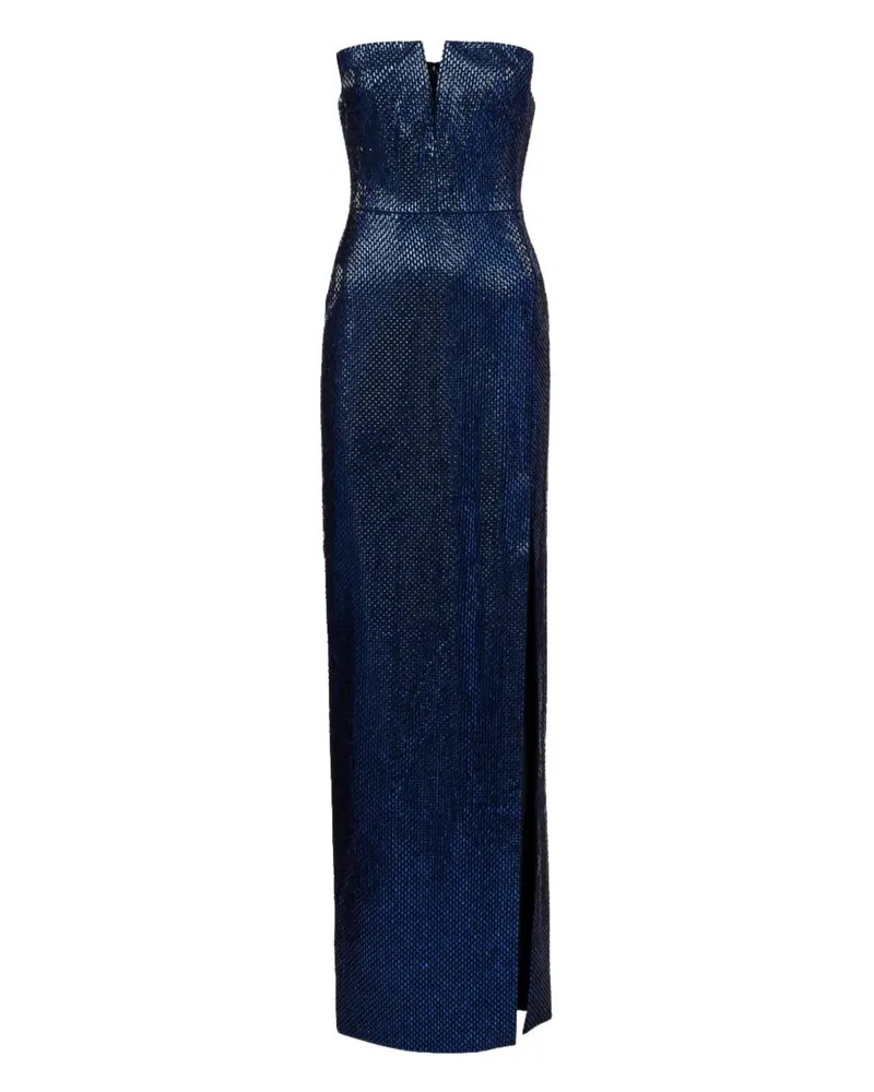 Roland Mouret strapless crystal-embellished maxi dress - Blau Blau