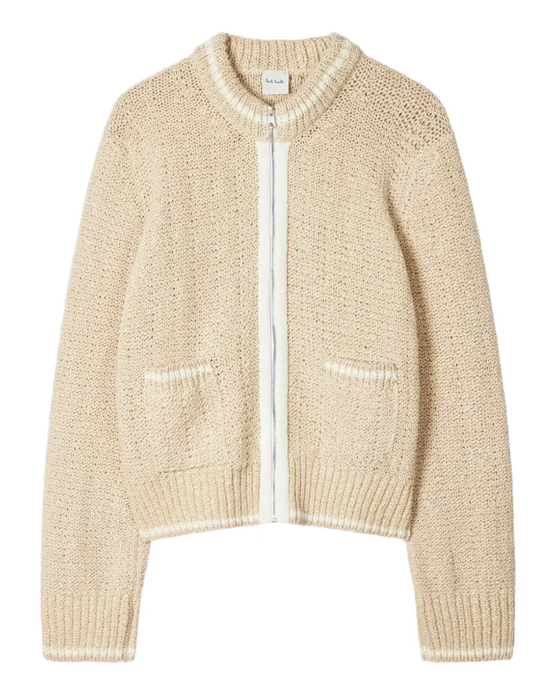 Paul Smith zip-up cardigan - Nude Nude