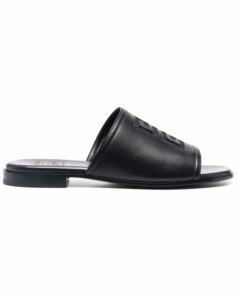 Givenchy Pantoletten mit Logo-Prägung - Schwarz Schwarz