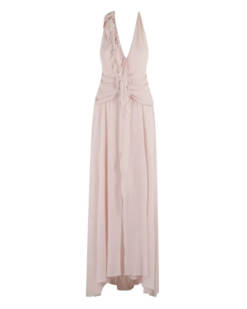 Blumarine Georgette-Kleid - Rosa Rosa