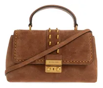 Tribeca Tote Bag mit Nieten - Braun