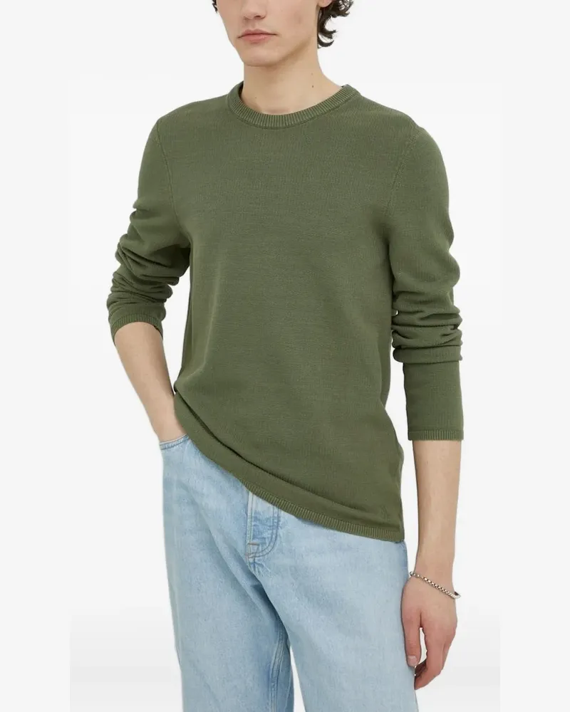 Marc O'Polo Langärmeliger Pullover mit rundem Ausschnitt - Grün Grün