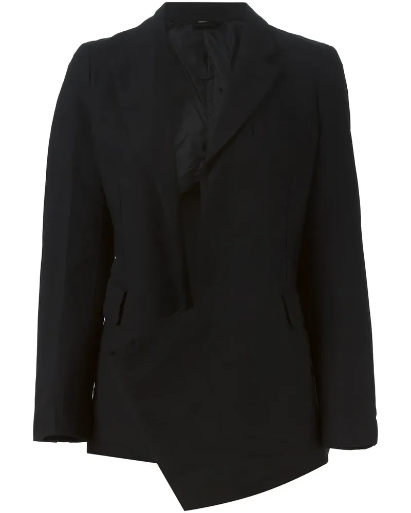 Comme des Garçons Asymmetrischer Blazer - Schwarz Schwarz
