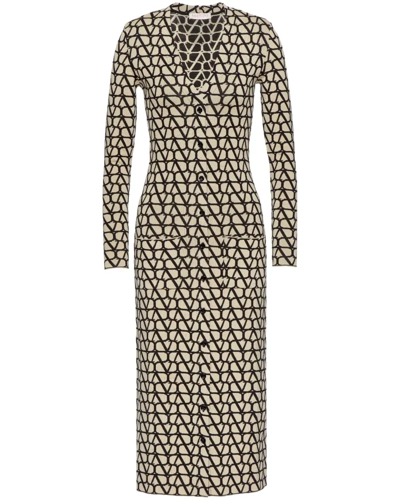 Valentino Garavani Toile Iconographe Cardigan - Nude Nude