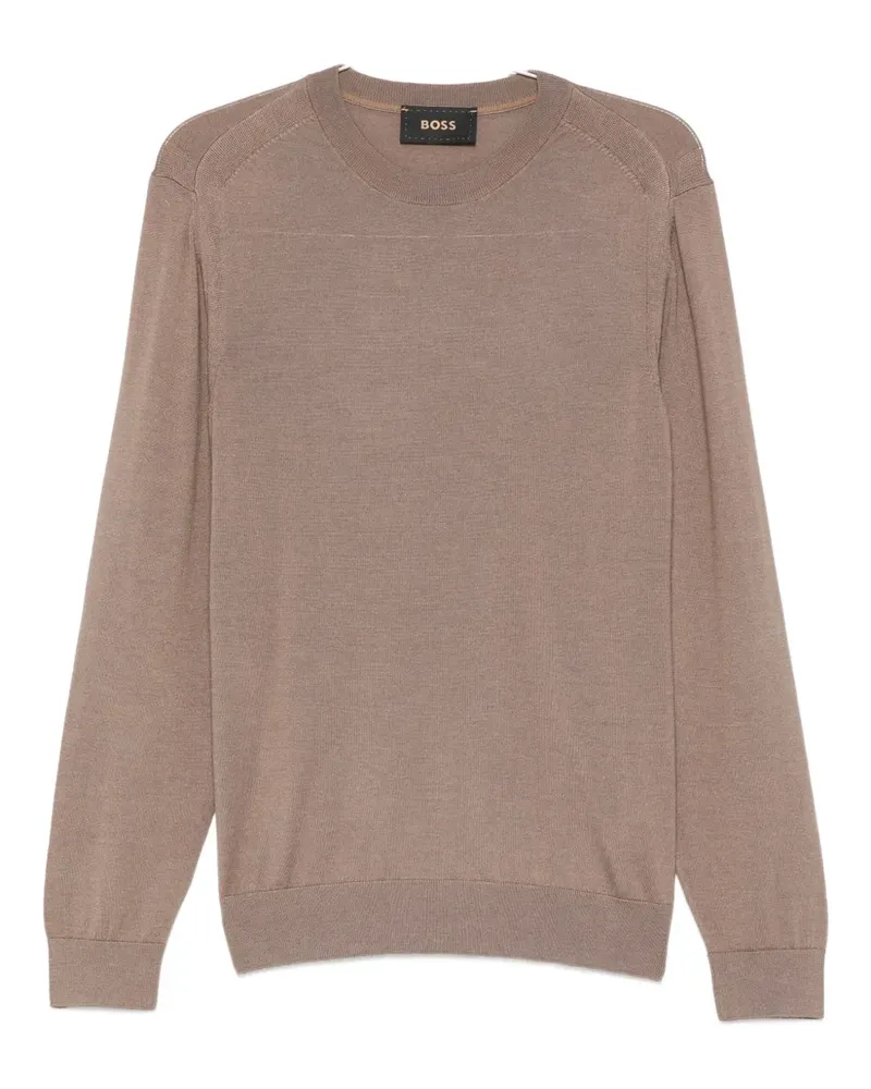 HUGO BOSS crew-neck sweater - Braun Braun