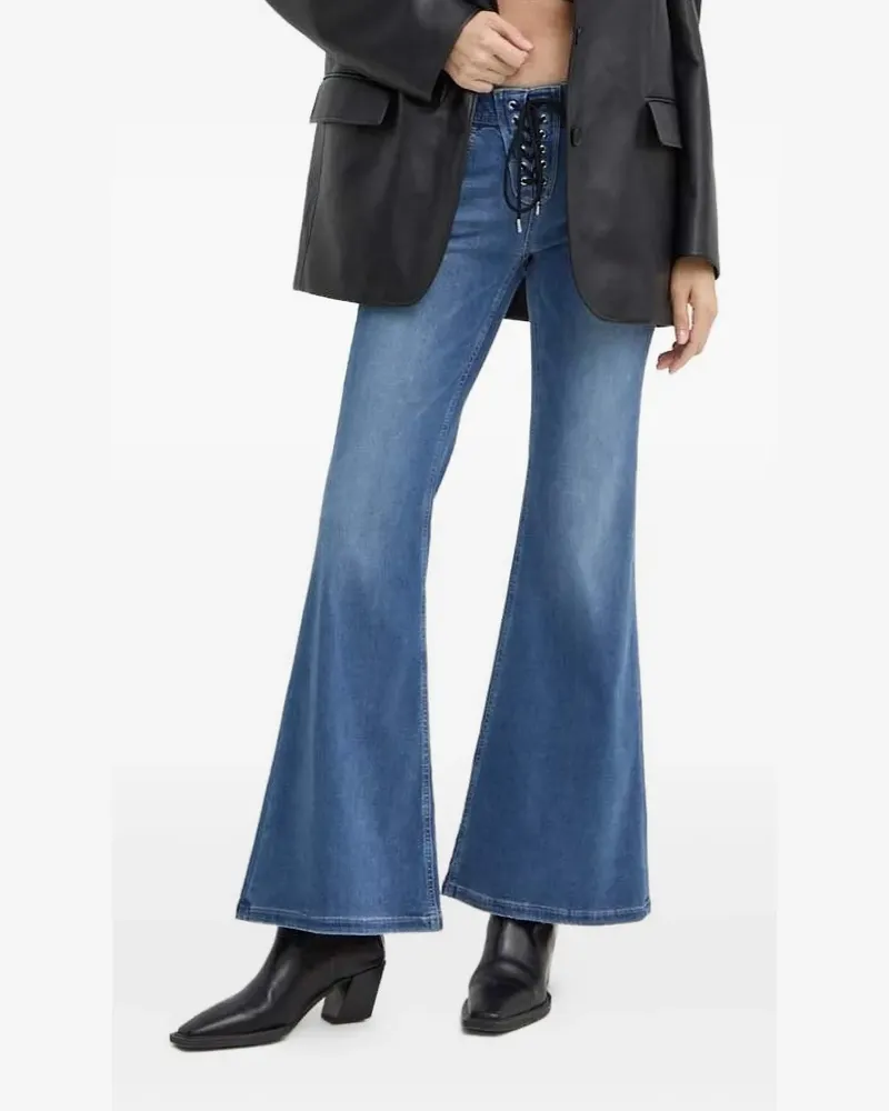 Miss Sixty Ausgestellte Jeans mit Schnürung - Blau Blau