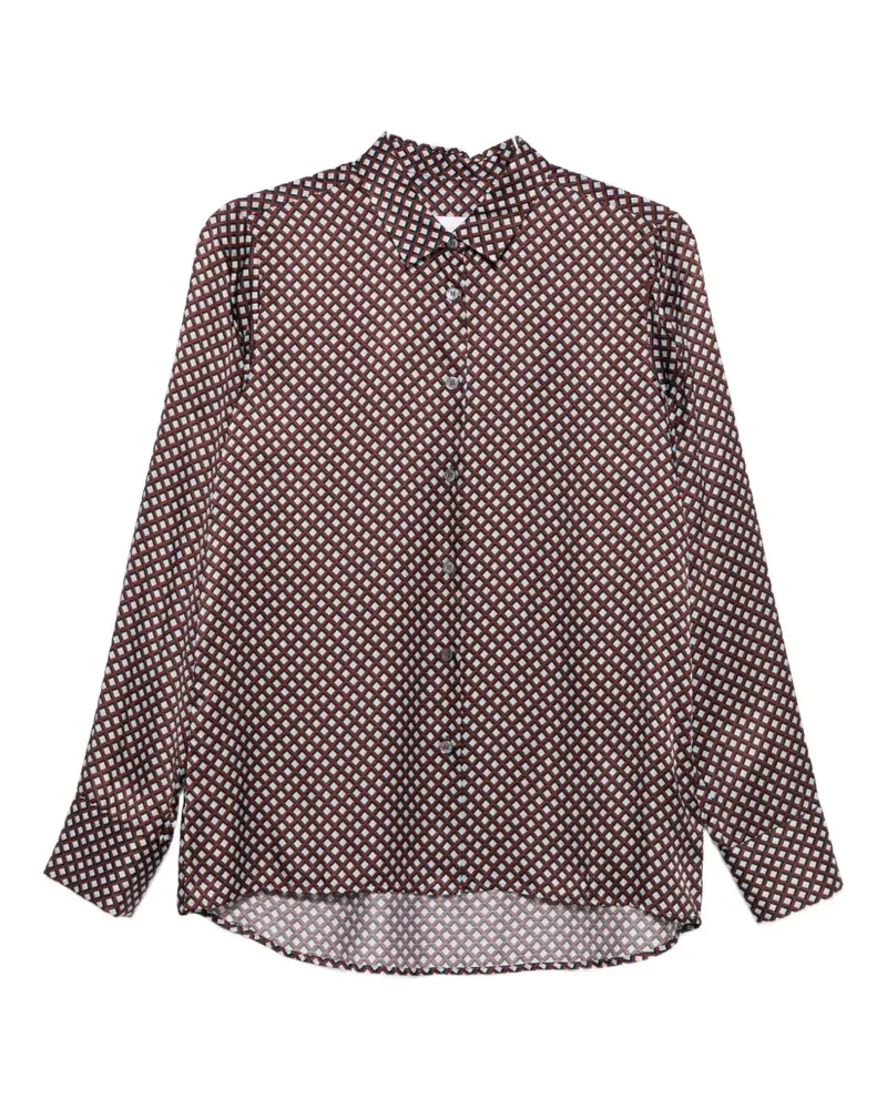 Robert Friedman buttoned patterned blouse - Rot Rot