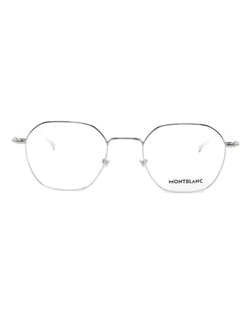 Montblanc Brille mit rundem Gestell - Grau Grau