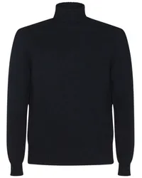 Malo Pullover mit Stehkragen Blau