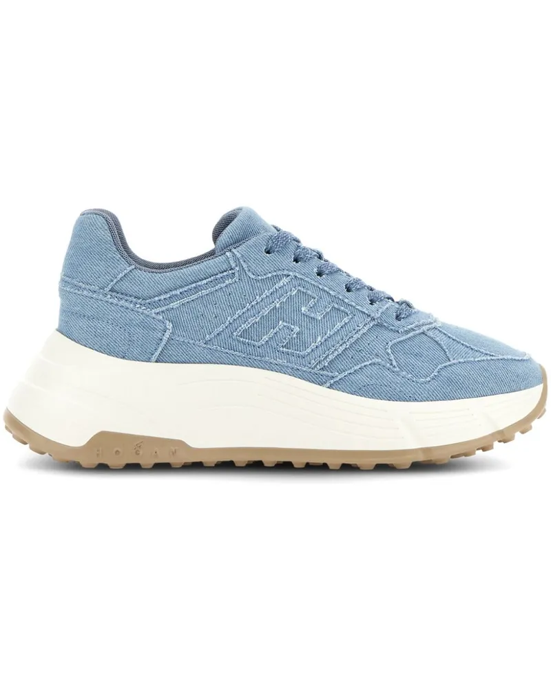 Hogan Sneakers aus Denim - Blau Blau