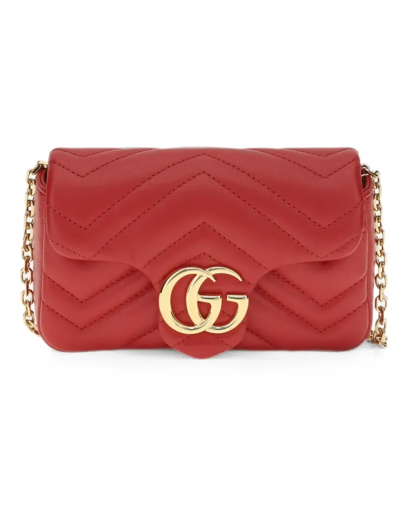 Gucci mini GG Marmont matelassé cross body bag - Rot Rot