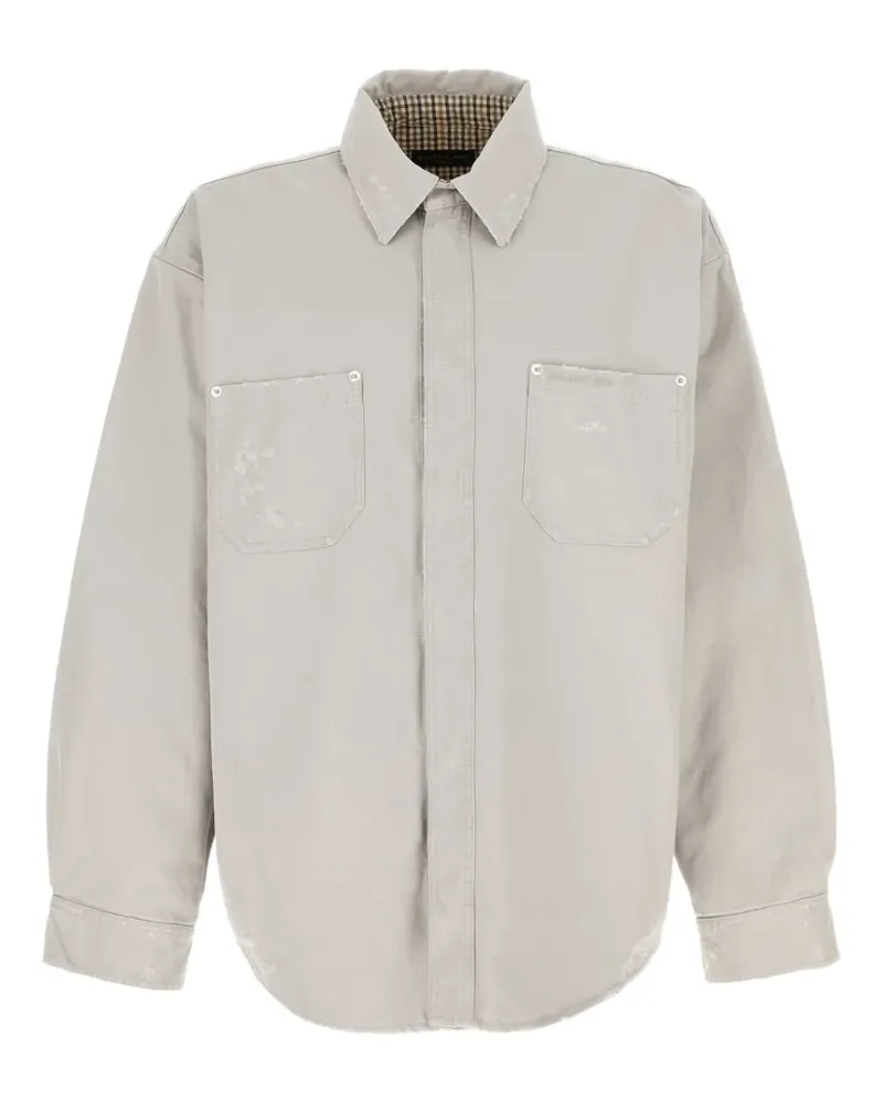 Balenciaga Hemd mit Distressed-Taschen - Grau Grau