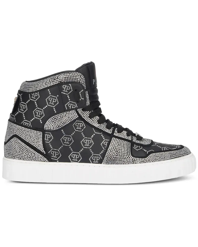 Philipp Plein Carson Sneakers mit Monogramm - Schwarz Schwarz