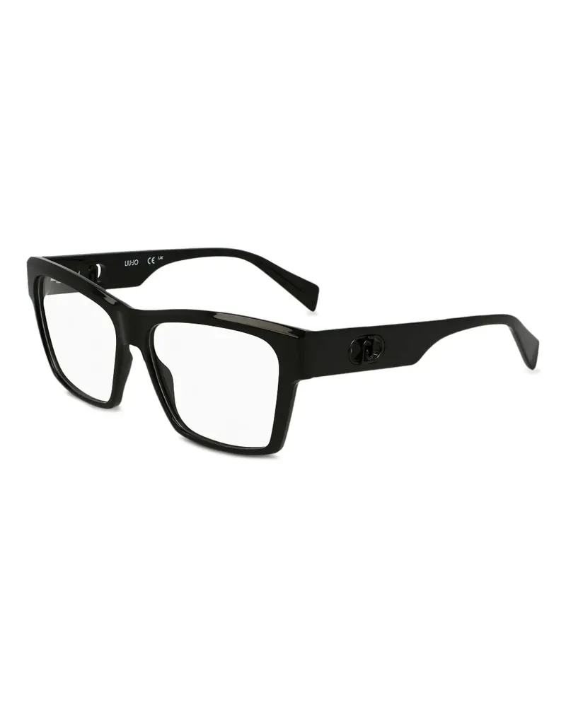 Liu Jo Brille mit Logo-Schild - Schwarz Schwarz