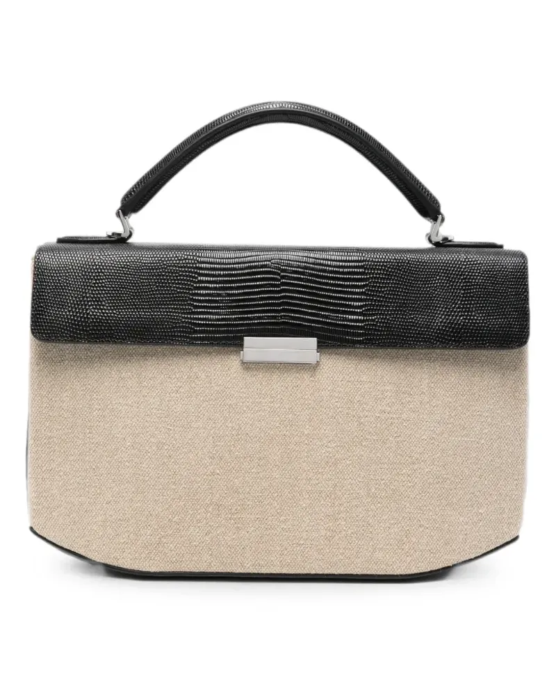Totême Clip canvas tote bag - Nude Nude