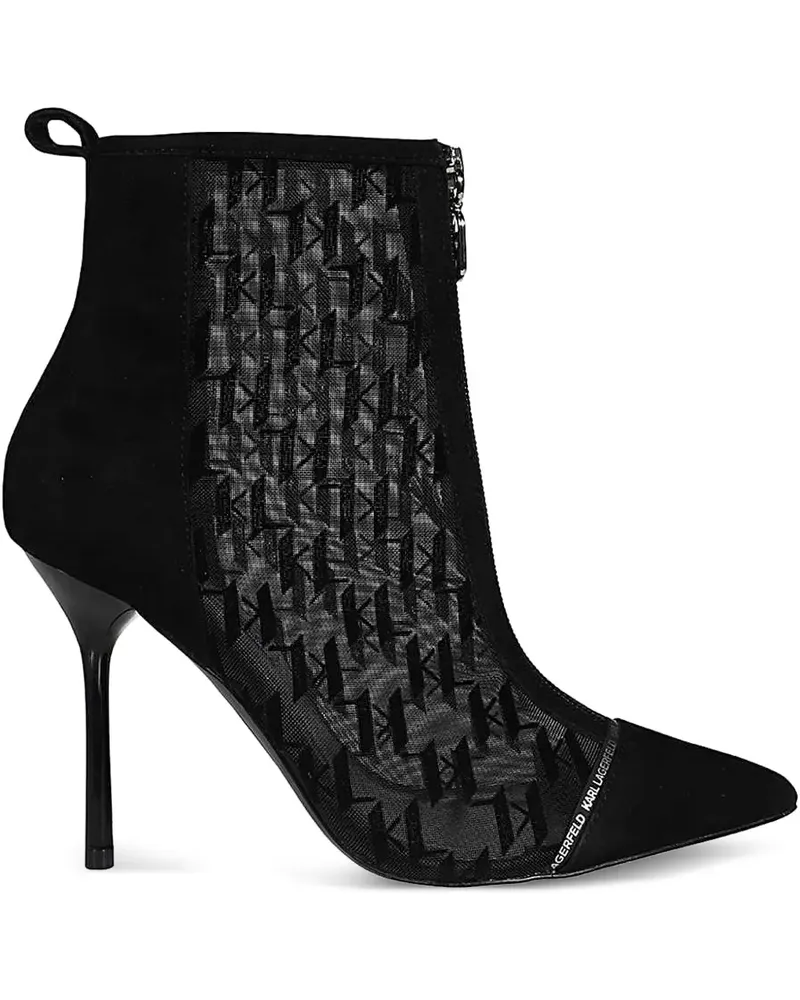 Karl Lagerfeld Stiefel mit spitzer Kappe - Schwarz Schwarz