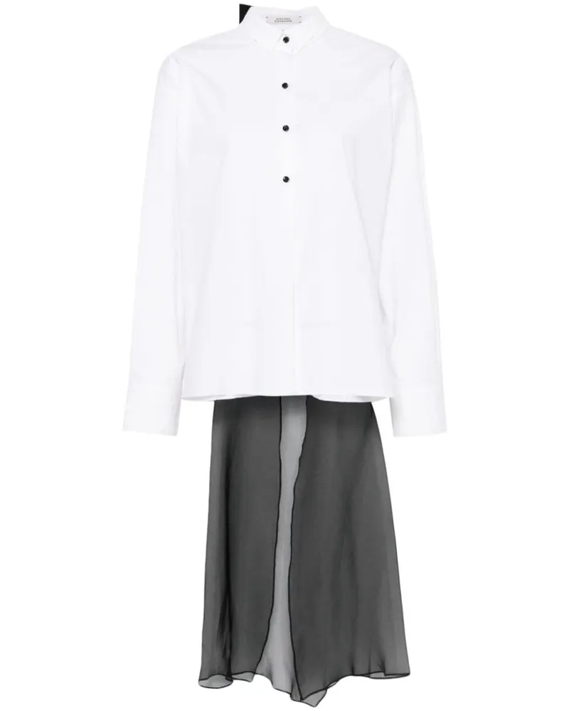 Dorothee Schumacher Popeline-Bluse mit abnehmbarer Schleife - Weiß Weiß