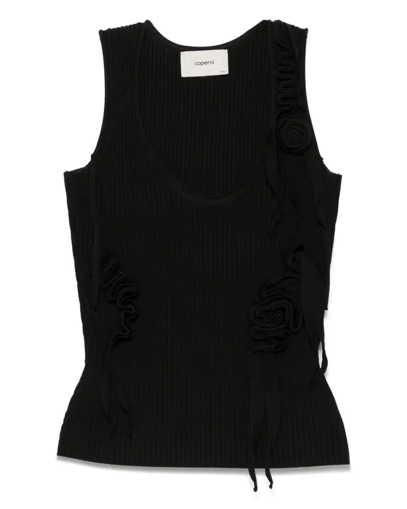 COPERNI Gestricktes Tanktop mit Schleife - Schwarz Schwarz