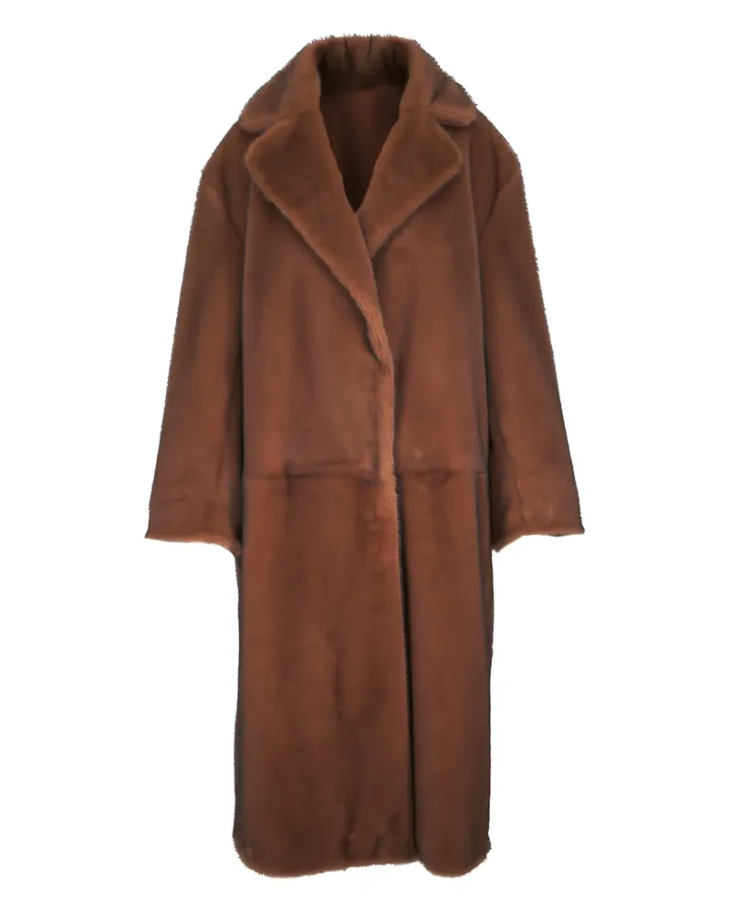 Antonelli Firenze Einreihiger Fritella Mantel - Braun Braun