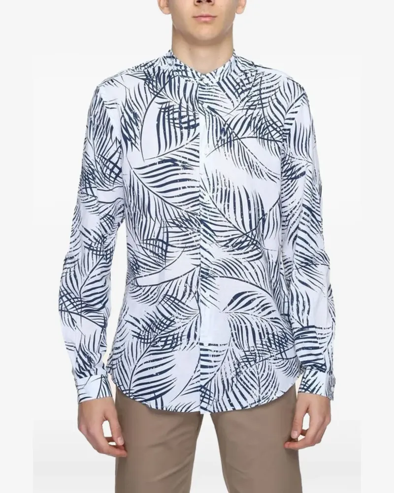 Antony Morato palm-print shirt - Weiß Weiß