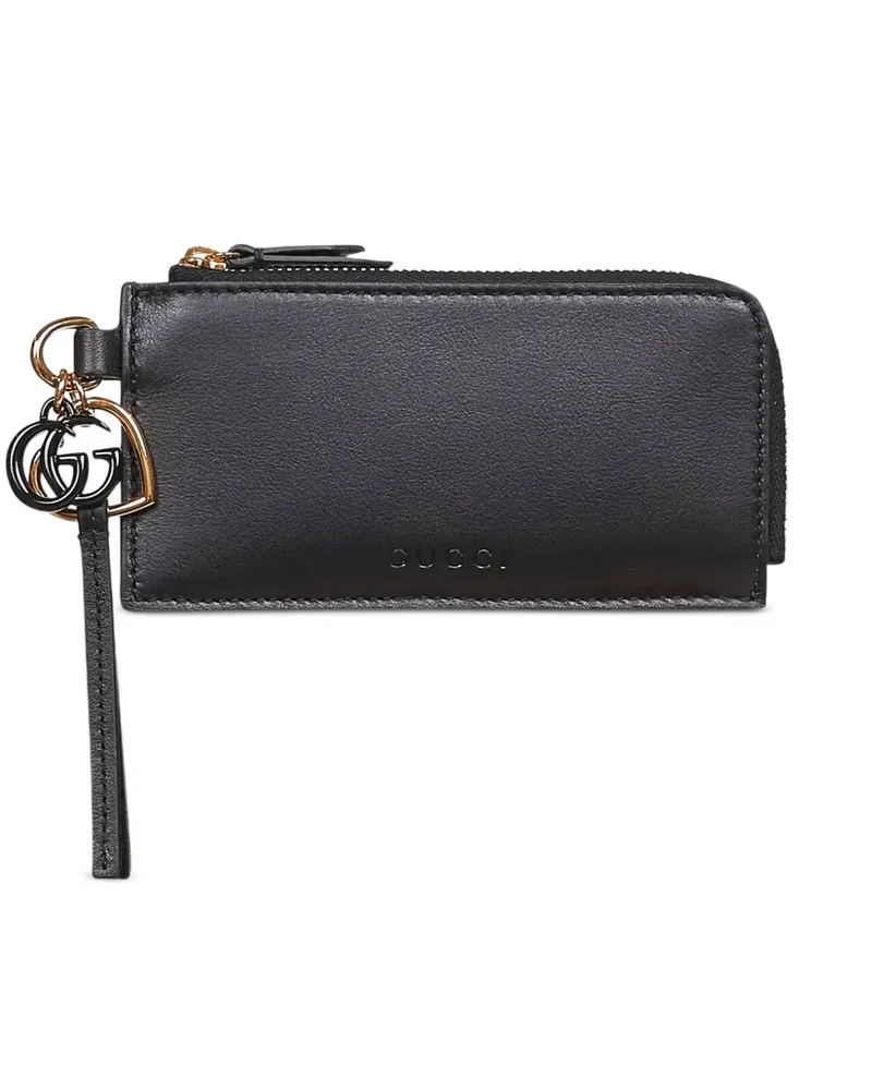 Gucci logo-charm card case - Schwarz Schwarz