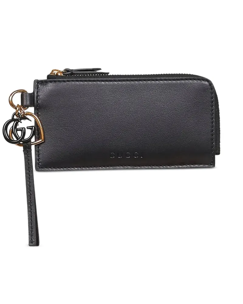 Gucci Kartenetui mit Logo-Anhänger - Schwarz Schwarz