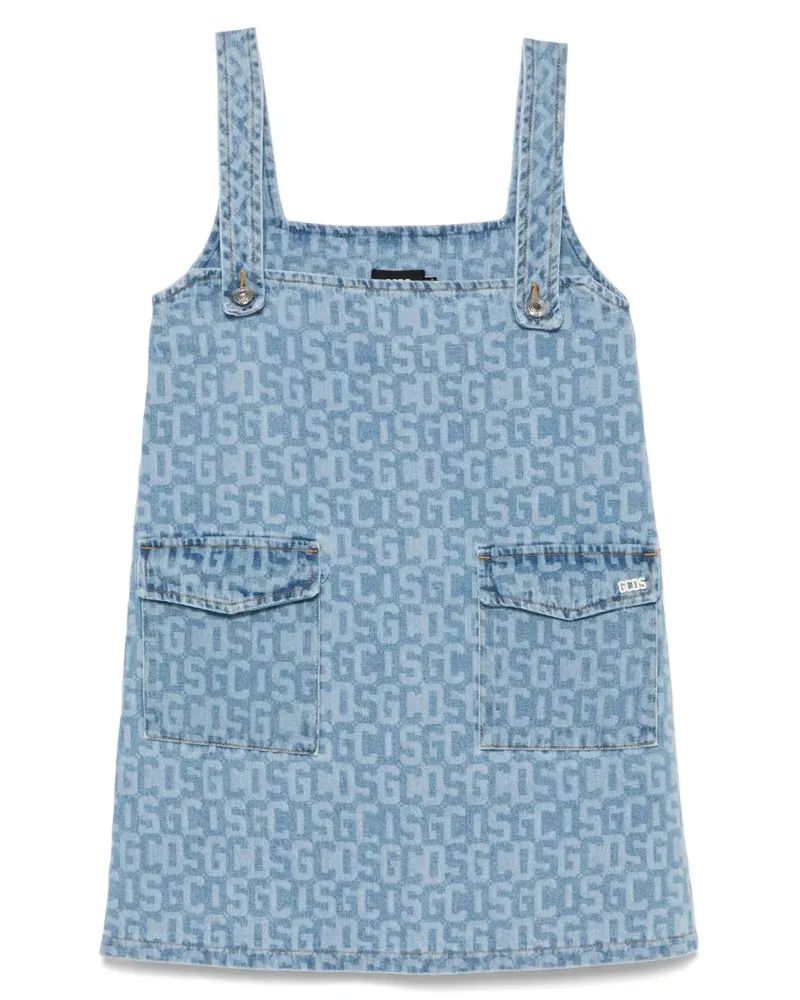 GCDS Minikleid mit Print - Blau Blau