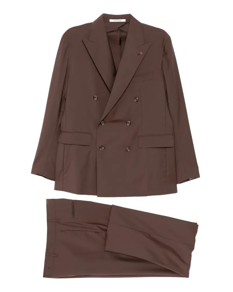 Tagliatore wool double-breasted suit - Braun Braun