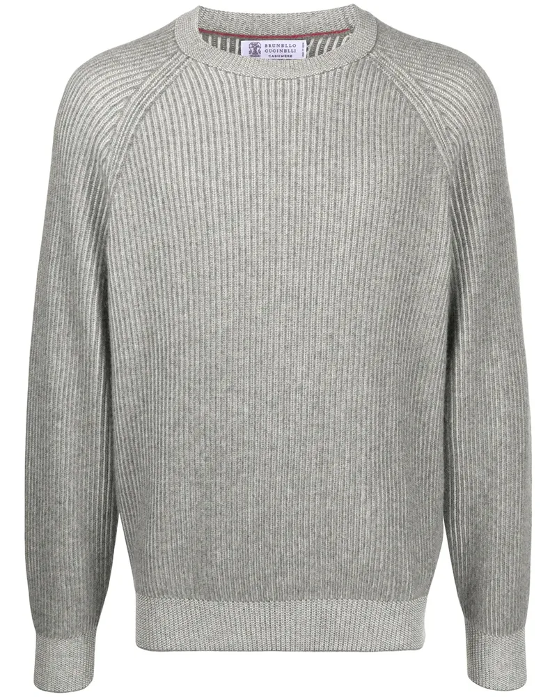 Brunello Cucinelli Gerippter Pullover - Grau Grau