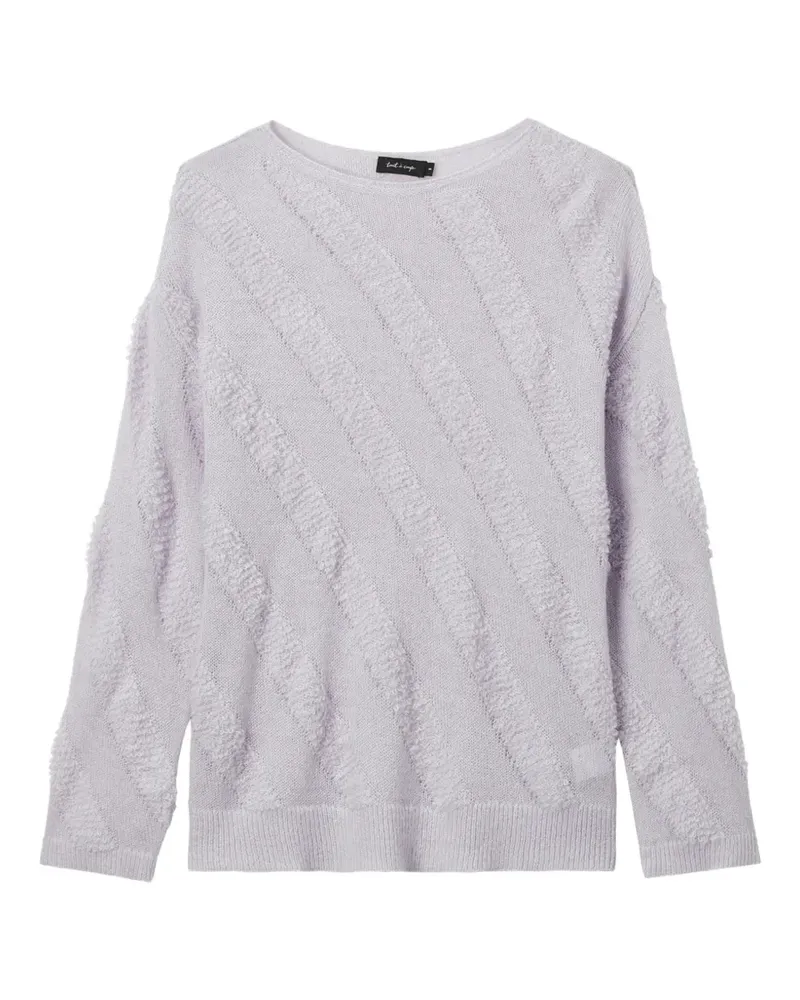 Tout a Coup Pullover mit U-Boot-Ausschnitt - Violett Violett