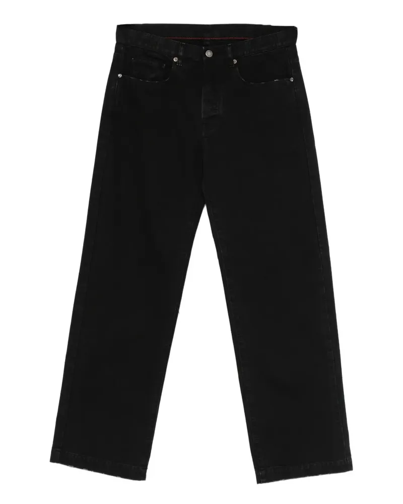 Massimo Alba Oceano Hose mit Knöpfen - Schwarz Schwarz